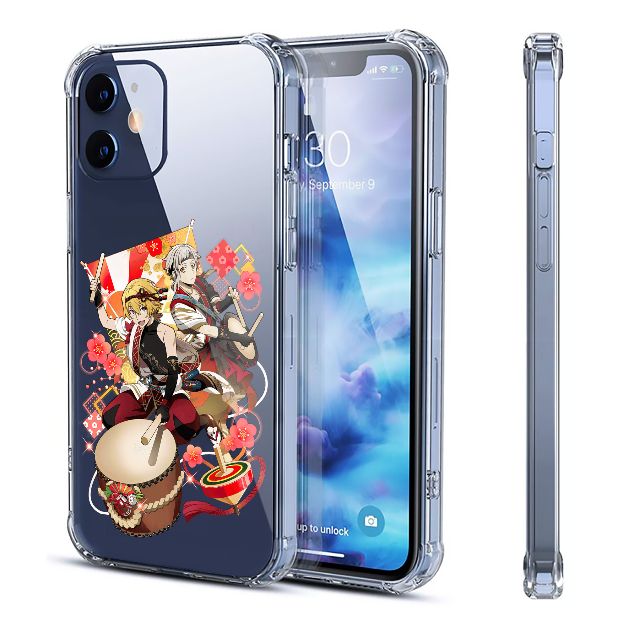 （画像用） 文豪ストレイドッグス Bungo Stray Dogs 【iPhone 12シリーズ対応】透明スマホケース（クリアソフトケース）
